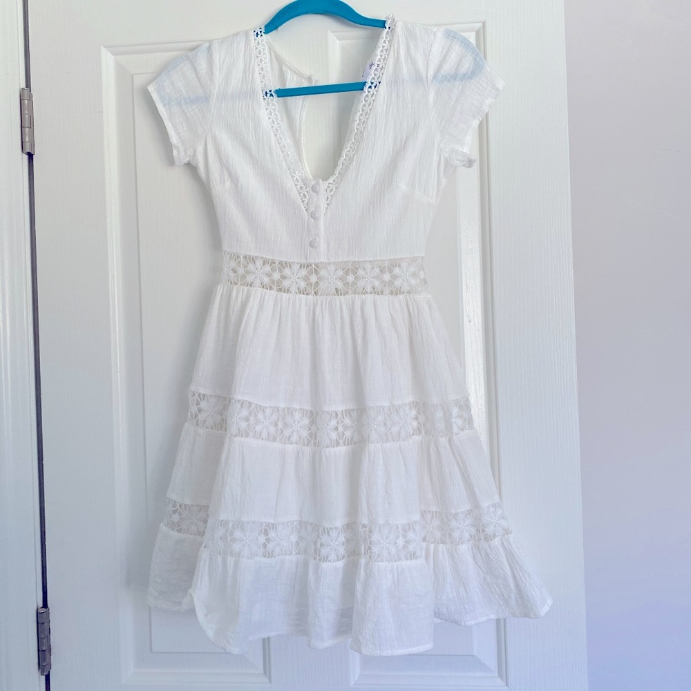 Princess Polly white mini dress